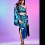 Neeti Mohan Instagram - Weekend Blues 💙 Styling - @shreyandurjastyle Outfit : Custom @shaberryofficial Jewels @ishkaara_ Heels : @theorohlife Glam team - @dwyessh_hairwizard @rasilaravariamua @ritickasjalan Photographer - @souravsharmaofficial