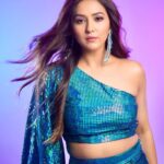 Neeti Mohan Instagram - Weekend Blues 💙 Styling - @shreyandurjastyle Outfit : Custom @shaberryofficial Jewels @ishkaara_ Heels : @theorohlife Glam team - @dwyessh_hairwizard @rasilaravariamua @ritickasjalan Photographer - @souravsharmaofficial
