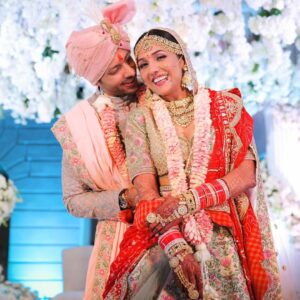 Neeti Mohan Instagram - These pictures popped up on my phone today. How I wish to Recreate and Relive these moments again. 

Lets get married again @nihaarpandya 🥹

Not an anniversary post!