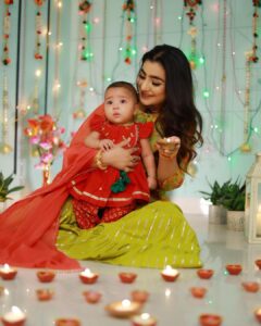Neha Marda Instagram - #Incollaboration with #firstcryindia

Wishing you all a Diwali full of your favourite people and favourite Treats. 🪔

My little girl, growing up so fast ! Isn't ?
This is her First Diwali and I want her first  Diwali outfit from one of the best Go-to-stop @firstcryindia , I haven't seen a bigger collection full of Traditional wears for kids anywhere else. 

This festive season make your child wear something Traditional with @firstcryindia Use my Exclusive code NEHADW50 and get Flat 50% discount on Fashion and Flat 45% discount on everything else !! I think this is the best deal we are getting from firstcry this Diwali !!

#ad #firstcrywalidiwali23 #firstcrywaliDiwali #firstcryindia #firstcry #FussNowAtFirstcry #firstcryfashion #kidsfashion #nehamarda