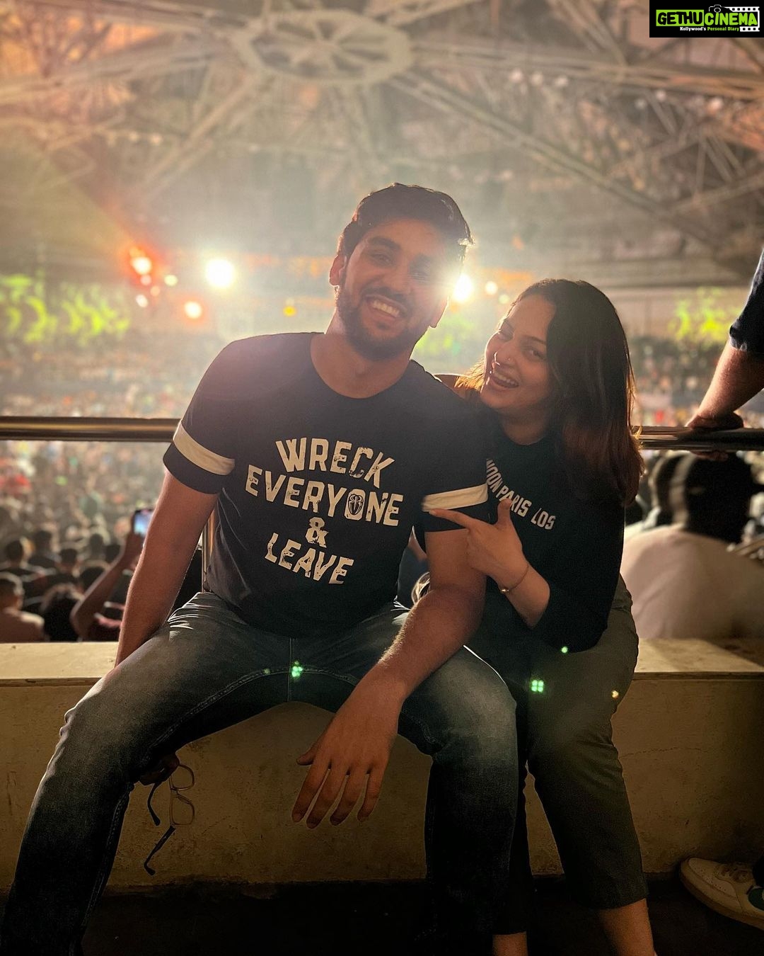 Nehalaxmi Iyer Instagram - You are the most amazing thing that has ever happened to me ❤️ Happy birthday to my forever love and my goofy partner in crime @nehalaxmi_ ❤️🍾🥂🎊 Also I want to remind you on this day that I love you the most ❤️❤️ . . . . . #ruha #birthday #love #couplegoals