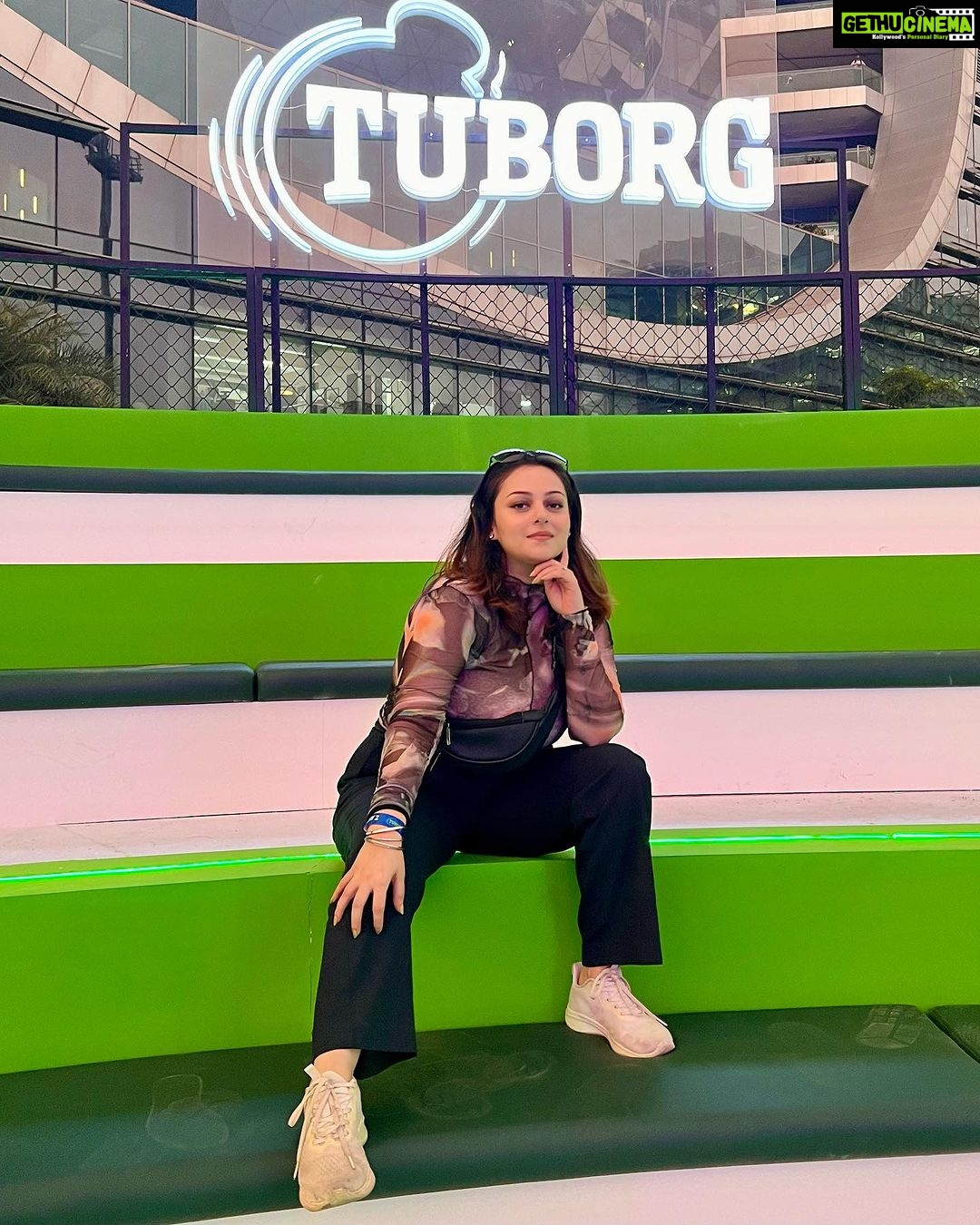 Nehalaxmi Iyer Instagram - A musical journey through the heart of Bollywood β our concert experience! ππ»πͺ©πΊπͺ
With @tuborgzerosoda #Tuborg #Opentomore #WhyNot Jio World Garden