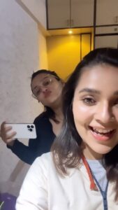 Nehalaxmi Iyer Instagram - Belated happiest birthday @nehalaxmi_ ❤️❤️❤️❤️ Cheers to all the times 🥂 spent together and now @rudrayshjoshii has taken all that time away from us 😅🤣😂😂 but in a good way 💃💃 Wish u d happiest of new journeys and new beginnings ❤️❤️❤️❤️