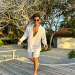 Neil Bhatt Instagram - Easy peasy, 🆒 & breezy 😎 Styled by - @purvabansal5 Outfit by - @sleepinplush #neilbhatt #cool #outfit #maldives