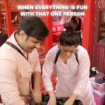Neil Bhatt Instagram - Who would’ve thought organising things can be so exciting 😂🤪 #JustPartnerThings #AishwaryaSharma #NeilBhatt #Neiwarya #BiggBoss #BiggBoss17