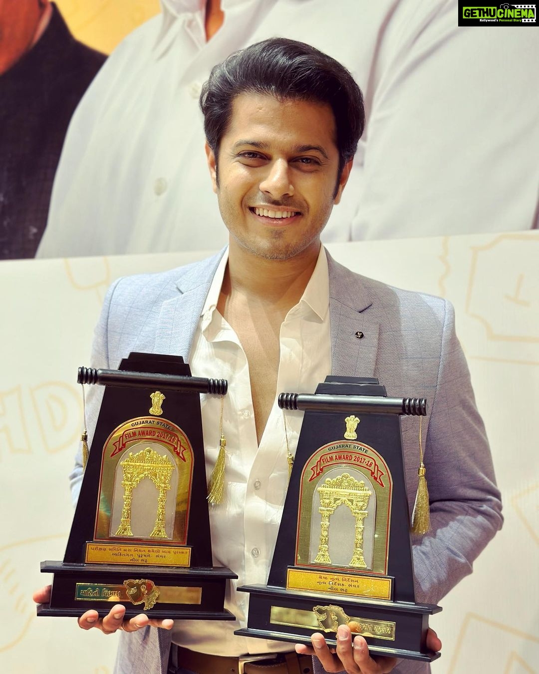 Neil Bhatt Instagram - GUJARAT STATE HONOUR for my Gujarati film BHANWAR: BEST ACTOR JURY BEST CHOREOGRAPHY My film has won in total 6 categories- BEST CINEMATOGRAPHY BEST CHOREOGRAPHY BEST FILM JURY BEST COSTUMES BEST ACTOR JURY BEST BACKGROUND SCORE #humbled #gratitude Gandhinagar, Gujarat