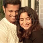 Neil Bhatt Instagram - May the magical moonlight guide us through the darkest of times, and may the heaven and the stars witness our bond grow stronger together. Happy Karwa Chauth!🌔❤️ #KarwaChauth #Neiwarya #AishwaryaSharma #NeilBhatt #BiggBoss #BB17