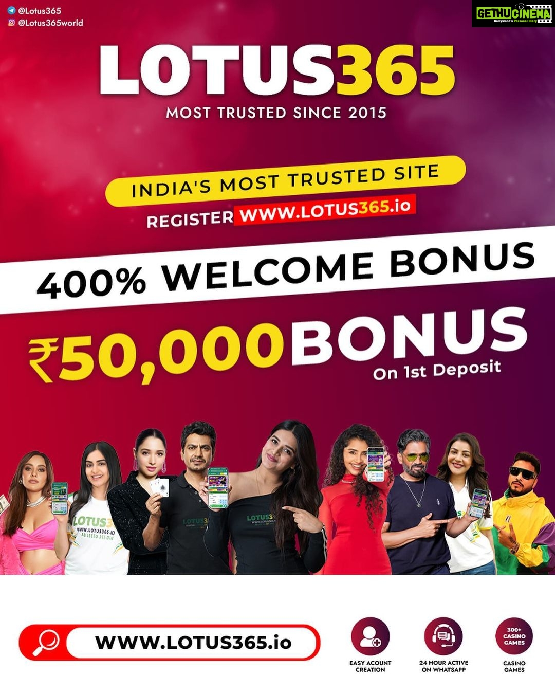 Nidhhi Agerwal Instagram - @Lotus365world www.lotus365.io Register Now To Open Your Account Msg Or Call On Below Number's Whatsapp - +917000076993 +919303636364 +919303232326 Call On - +91 8297930000 +91 8297320000 +91 81429 20000 +91 95058 60000 LINK IN BIO 😎 Disclaimer- These games are addictive and for Adults (18+) only. Play on your own responsibility.