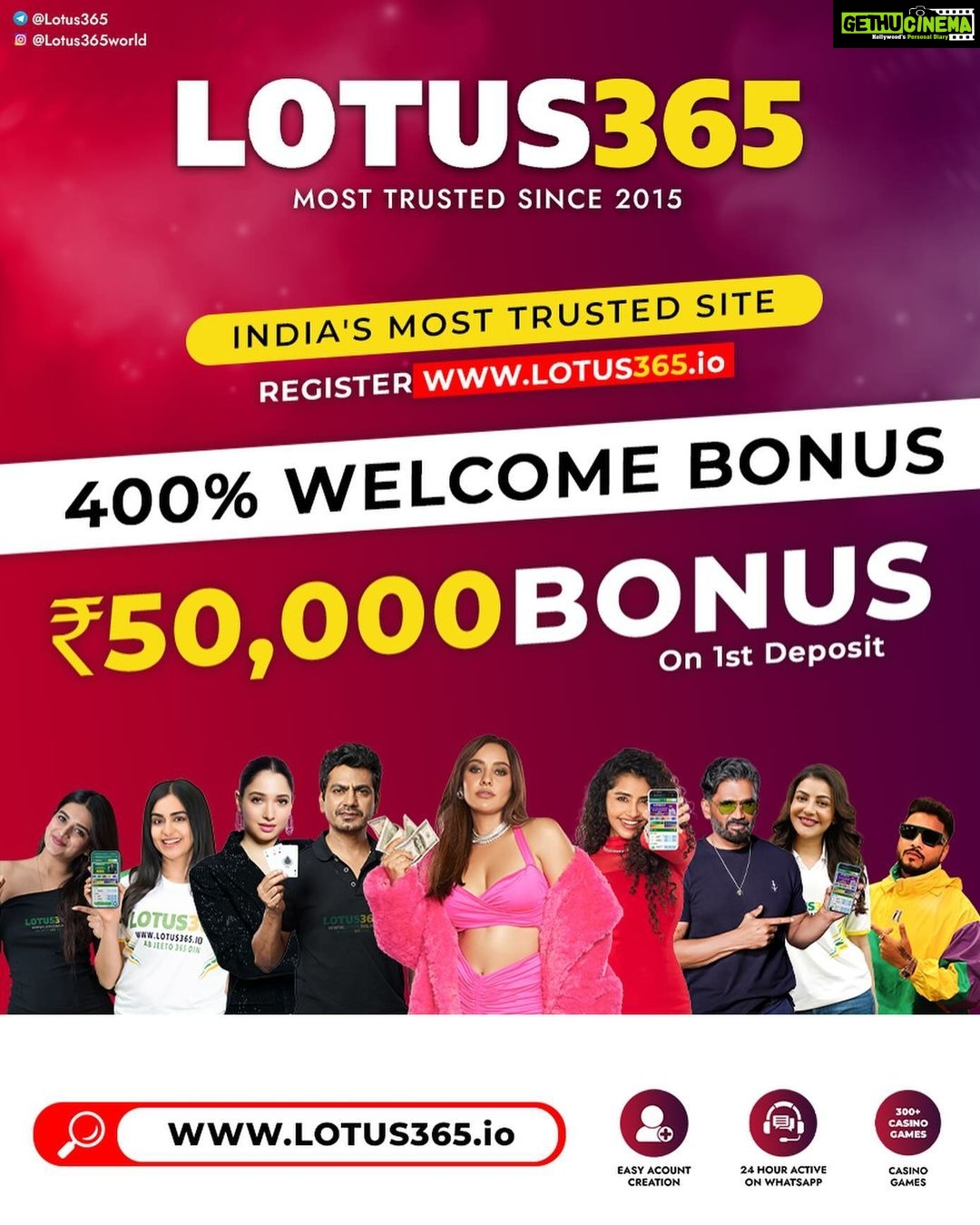 Nidhhi Agerwal Instagram - @Lotus365world www.lotus365.io Register Now To Open Your Account Msg Or Call On Below Number's Whatsapp - +917000076993 +919303636364 +919303232326 Call On - +91 8297930000 +91 8297320000 +91 81429 20000 +91 95058 60000 LINK IN BIO 😎 Disclaimer- These games are addictive and for Adults (18+) only. Play on your own responsibility.