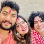 Nidhi Jha Instagram - A very Happy Raksha Bandhan to the two pillar’s who makes me the most fortunate sister in this world. Always be happy and always keep smiling. I love you both🧿 Happy Rakshabandhan ♥️