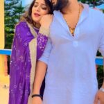 Nidhi Jha Instagram - पिया के रंग ❤️ #nemonikkuforever🧿❤️