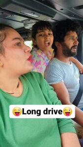 Nidhi Jha Instagram - Long Drive😜😜😜
#nemonikkuforever🧿❤️ #Aditimishra