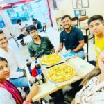 Nidhi Jha Instagram – 🍕 pizza party with mam Anand, Gujarat