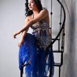 Niharica Raizada Instagram - Blue Savannah! #NiharicaRaizada Photography @mandar_photos Studio @mkg_film_studio Muse @official_niharica_raizada