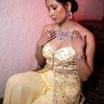 Niharica Raizada Instagram - A little Lush a little Priti! Styled by @pritisahnidesigns Makeup by @makeoverbyamiofficial Photographer @sagarsanket23 and @mandarbhadrike_photography Jewellery @lushjewelsmumbai In frame @official_niharica_raizada #Fashion #IndianAttire #NiharicaRaizada #PritiSahni #DiamondJewellery