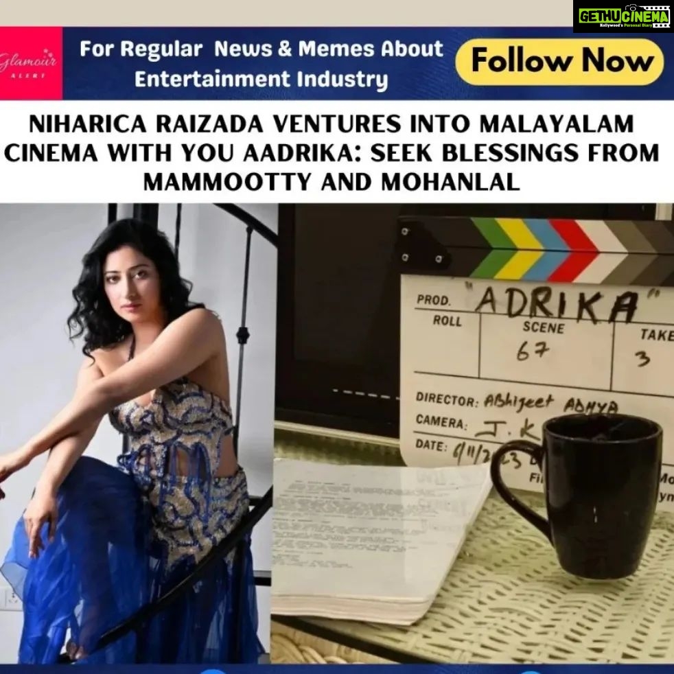 Niharica Raizada Instagram - Cinema Ma Malayalam! ഹലോ കേരള #NiharicaRaizada Directed by @abhijit.adhya