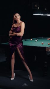 Nimika Ratnakar Instagram - Game is on 🎱 

Video: @amith_j_sreedev 
Styling : @stylebyaishwarya 
Makeup: @kavyakempraj 
Location: @bangaloresnookerclub9555 
Outfit : @saitanarya 

#snooker #bangalore #actor #model #makeba #trending #trendingreels #trendingsongs #trendingnow #trend #viral #viralvideos #kaatera #dboss #nimika #nimikarathnakar #sandalwood #kannada #kannadaactress #actress #love #game #gameison #photography #shoot