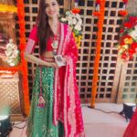 Nimika Ratnakar Instagram - Her Big Day ❤️ Happy married life dear @shibsworld2021 😘 Jewellery: @rentingstoli #trending #trendingnow #wedding #marriage #lehenga #bridesmaids #model #actor #sandalwood #tollywood #bollywood #weddingseason #bestie #bestieswedding #kudla #mangalore #bride #jewellery #fun #family