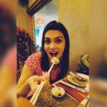Nimika Ratnakar Instagram - She knew She needed SUSHI 🍣 🍱 Pattanga with @risha_rai 😉 and some delicious Sushi after House of Gucci 😉 #sushi #sushilovers #khmerkitchen #girlsdayout #girlsday #southkorea #japan #houseofgucci #ladygaga #trending #trend #actor #model #sandalwood #kannada #kannadaactress #nimika #nimikaratnakar