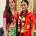 Nimika Ratnakar Instagram – Her Big Day ❤️ 
Happy married life dear @shibsworld2021 😘

Jewellery: @rentingstoli 

#trending #trendingnow #wedding #marriage #lehenga #bridesmaids #model #actor #sandalwood #tollywood #bollywood #weddingseason #bestie #bestieswedding #kudla #mangalore #bride #jewellery #fun #family