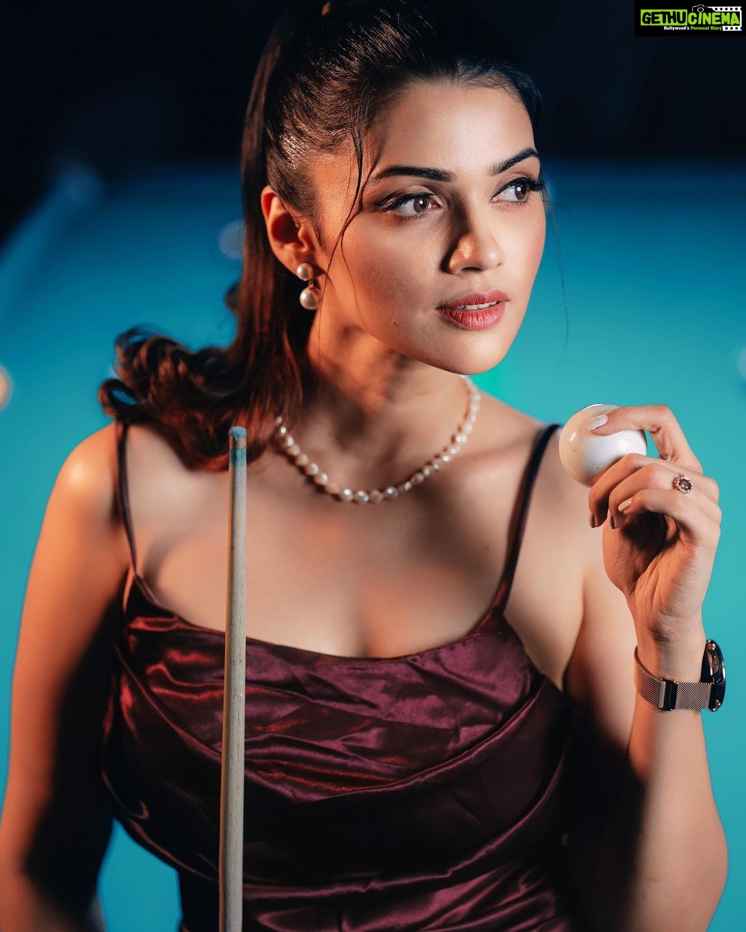 Nimika Ratnakar Instagram - Game Changer 🎱 Video: @amith_j_sreedev Styling : @stylebyaishwarya Makeup: @kavyakempraj Location: @bangaloresnookerclub9555 Outfit : @saitanarya #snooker #bangalore #actor #model #makeba #trending #trendingreels #trendingsongs #trendingnow #trend #viral #viralvideos #kaatera #dboss #nimika #nimikarathnakar #sandalwood #kannada #kannadaactress #actress #love #game #gameison #photography #shoot