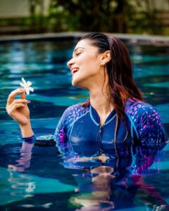 Nimika Ratnakar Instagram - Water buff 💦 💧 🏊‍♀️ 

@framesbyvikaskakolu thanks for being there for all my impromptu shoots 😀

#actor #model #nimika #nimikaratnakar #pushpavati #shakeitpushpavati #dboss #darshanthoogudeepasrinivas #kaatera #saree #vogue #mua #traditionalwear #trend #trending  #photography #photooftheday #photo #photoshoot #swimmingpool #swim #swimming #swimwear #fashion
