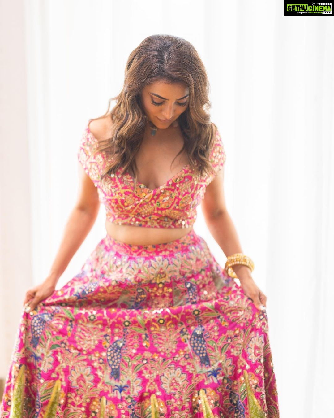 Nisha Agarwal Instagram - As the sun sets on Navratri, the ninth day heralds a unique celebration dedicated to Goddess Siddhidatri, may she grant us with supernatural powers and divine blessings in abundance ❤️🙏 Wearing: @theroyaleum @vblitzcommunications Jewels: @illuminate_shine_everyday MUA : @khush.mua Hair : @pallavigadade #indianwedding #indianfestival #indianfestivewear #indiandesigners #indiandesignerwear