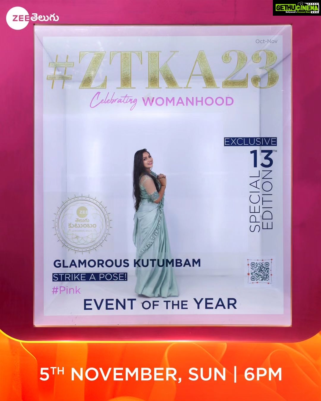 Nisha Ravikrishnan Instagram - Our Beautiful #Ammayigaru Kutumbam 📷📷 Striking Their Super Poses For The Event Of The Year💥💥 Watch The Biggest Telugu Television Awards of the year #ZeeTeluguKutumbamAwards2023 This Sunday at 6 PM on #ZeeTelugu #CelebratingWomanHood #Pink #ZeeTeluguMahaEvent #ZTKA2023 #Kutumbam2023 #ZeeTeluguKutumbamAwards @nisha_ravikrishnanoffl_ @yashwanth_gowda_official__ @actoranil_allam @saikiran_actor @iampadminiofficial @neerajavalisetty
