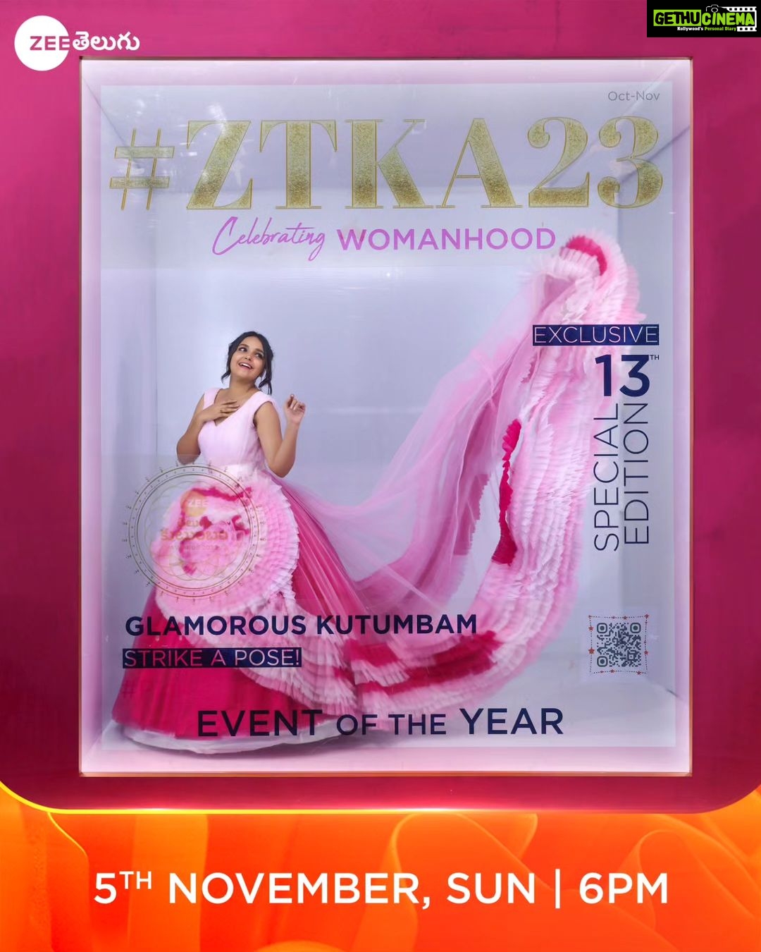 Nisha Ravikrishnan Instagram - Our Beautiful #Ammayigaru Kutumbam 📷📷 Striking Their Super Poses For The Event Of The Year💥💥 Watch The Biggest Telugu Television Awards of the year #ZeeTeluguKutumbamAwards2023 This Sunday at 6 PM on #ZeeTelugu #CelebratingWomanHood #Pink #ZeeTeluguMahaEvent #ZTKA2023 #Kutumbam2023 #ZeeTeluguKutumbamAwards @nisha_ravikrishnanoffl_ @yashwanth_gowda_official__ @actoranil_allam @saikiran_actor @iampadminiofficial @neerajavalisetty