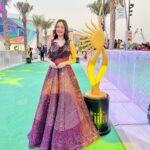 Nitanshi Goel Instagram - My First IIFA 🫶🏻✨ From watching it on TV with my family to experiencing it live, my first IIFA Awards was a magical experience ! And guess this time, I was the youngest Indian celebrity invited at IIFA♥️ The glitz, glamour, green carpet walk, mesmerizing performances, and my Nitanshians have inspired me to add some new things to my bucket list- it's time to chase more dreams!✨✨ Look @the_adhya_designer ✨ #iifa2023 #iifa #iifarocks #Grateful #nitanshigoel #bollywood #iifaawards #IIFAONYAS #nitanshians #laapataaladies #abudhabilove @iifa @etihadarena.ae @yasisland Abu Dhabi, United Arab Emirates