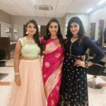 Nithya Das Instagram - One person’s craziness is another person’s reality ❤️dats we 3 #craziness#costars#suntv#kannanekaney😘😘😘