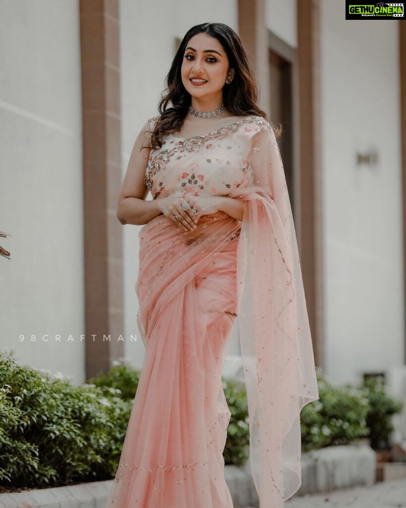 Nithya Das Instagram - Your eyes shine when your heart is happy Outfit: @ioara_couture Styling: @anjali.fashionstories H&M: @sruthisai_official Clicks: @98craftman Ornaments: @seeruscollections