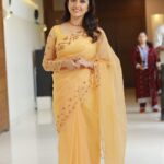 Nithya Das Instagram - Train ur mind to see good In everything … yellow saree stylist : Tharunya_vk outfit : miradesigns_by_anu ornaments: kaya_online_ @sruthisai_official yellow saree stylist : @tharunya_vk outfit : @miradesigns_by_anu ornaments: @kaya_online_