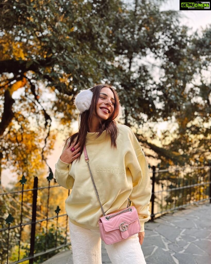 Nitibha Kaul Instagram - The cutest way to spend my birthday day, surrounded by friends, laughter, mountains, good food & sweater weather- couldn’t have asked for more 💛 The last slide is my favourite tho :p Mussoorie-Queen of Hills