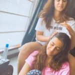 Nupur Sanon Instagram - |-| appy Birthday to the most beautiful human-the bestest sister-the loyalest best friend-I can keep HYPHEN-ing the nicest things to you ‘cause that’s who you are! Perfect! When I was growing up … I remember always have one question when I looked at you,my big sister- God, how is she so perfect? How can she be so beautiful, so loving , so kind , so responsible,so intelligent,so caring , so EVERYTHING all at once! You’ve set the bar so damn high for the kind of people I want around me Krits…and that has always easily protected me from the wrong people…because I knew what was Right , what felt right .. from the beginning.. and that right has always been YOU :) I love you 🫂 Here’s praying to god for sending happiness and the right kind of love in your life..your kind of love..the rare one ! ❤️ Keep flying high my 🦋 butterfly! To roaming the entire world together with my girl! To having the bestest emotional moments together! To sticking through all the ups and downs life throws at us! Forever🧿 You have my heart for life! 🤝🏻 @kritisanon