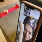 Nupur Sanon Instagram - Side by Side or Miles Apart You and I will always be connected by heart !! 🤝👭🏻 @kritisanon Happy FaceTime Rakhi Kritsu…cause there’s no way we’ll miss it! 💕 PS : Don’t miss out our PARAM ROOPVAAN at the end😂👻🌝 #SanonSisters🧿