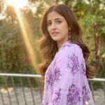 Nupur Sanon Instagram - Her love can give warmth to the coldest heart there is💜🌸💜🌸💜 Outfit- @nehachopra_official Earrings- @neetaboochrajewellery @ascend.rohank Kolhapuris- @solebaetheofficial Styled by- @sukritigrover Assisted by- @vanigupta.23 @vasudhaguptaa Hair- @hairstylist_madhav Makeup- @florianhurel