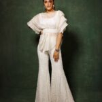 Nupur Sanon Instagram - Curves and Frills🌝💣🤍 • Hmu - @makeupbydevanshii Styled by - @ashwin_ash1 & @hassankhan_3 Style team - @ahmedxmirza Outfit - @mishruofficial Jewellery- @houseofqc Shot by - @pranav.foto
