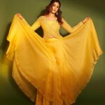 Nupur Sanon Instagram - Ready to spread my wings!!🌻🦋💛 • TNR Promotions Team Sara : Hmu - @makeupbydevanshii Styled by - @ashwin_ash1 & @hassankhan_3 Style team - @ahmedxmirza Outfit - @couturebyniharika @perniaspopupshop Jewellery- @shopriyaaofficial Shot by - @visualaffairs_va