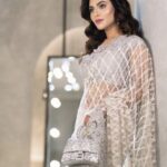 Nusraat Faria Instagram - When you are quiet in the chaos.. ❤️ Makeover @galamakeover_by_navinahmed by @navinahmed_official Wearing @nabila.boutiques by @drnabilanabi Captured @syedshahewar.hussain.7
