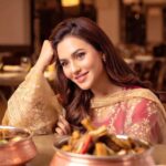 Nusraat Faria Instagram - We think we're in love. With FOOD 😂 Wearing @festivibe.official