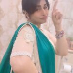 Pakhi Hegde Instagram - Finally I could do my dance reel on #jhumka in my fav saree green heart 💚 lemme know in comments is it up to the mark or something missing ? . . . #jhumka #ranveersingh #aliya #pakkhihegde #pakkhi #pakhi #pakhihegde #instagood #instagood #instadaily #instafashion #instamood #fyp #viral #viralvideos #viralreels #trendingreels #trending #trendingsongs #trend #trendalert