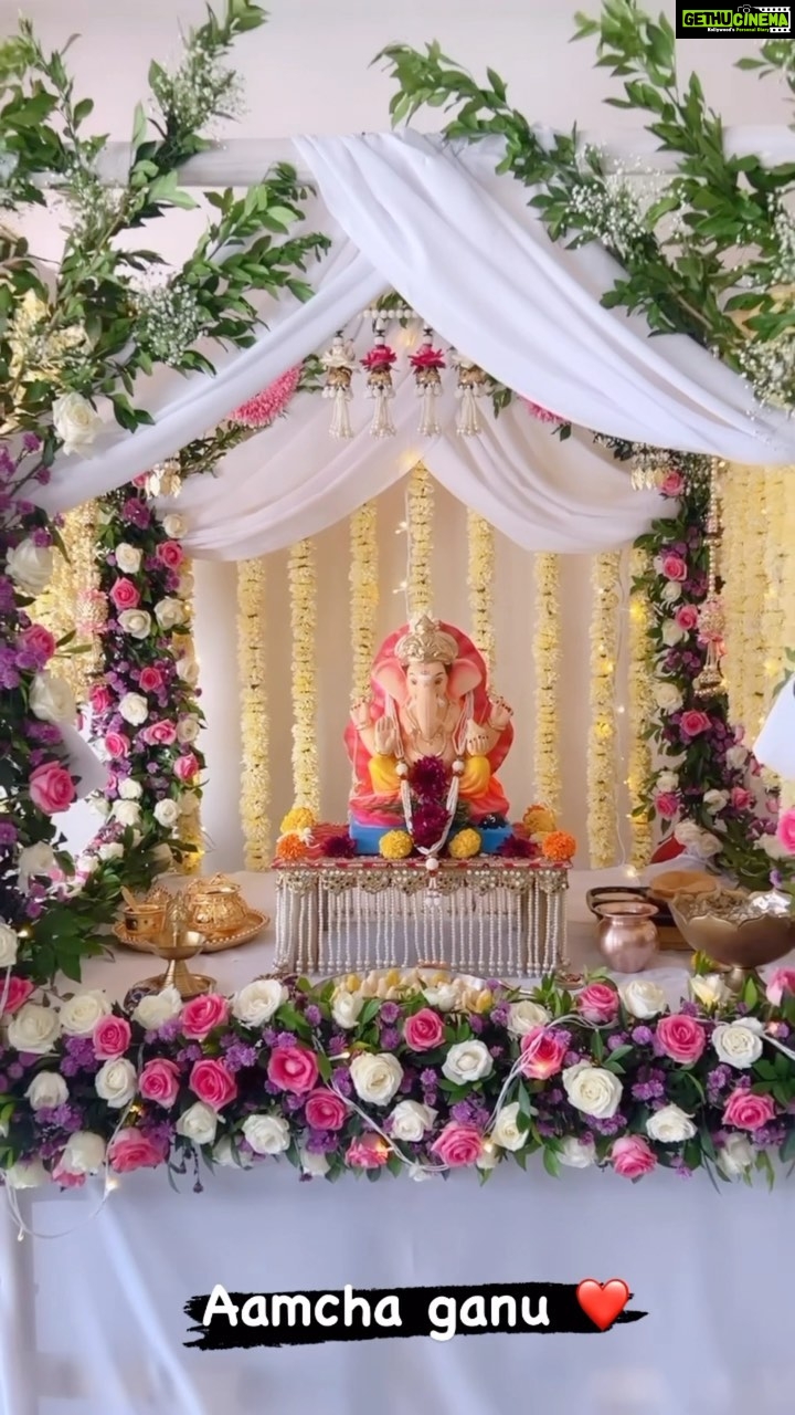 Pakhi Hegde Instagram - Ganpati bappa morya Pudhchya varshi lavkar ya! . . . Lovely blue outfit Styled : @tiara_gal @akansha.27 Outfit : @sayarishofficial @echo101pr Assisted by : @stylebypriyankaa Outfit pink and orange both : Styled by : @tiara_gal @akansha.27 Assisted by : @stylebypriyankaa Outfit - @arpitasulakshana @stylebyriyajn Lovely golden ghagra choli Styling : @tiara_gal @akansha.27 Outfit : @anishashettyofficial