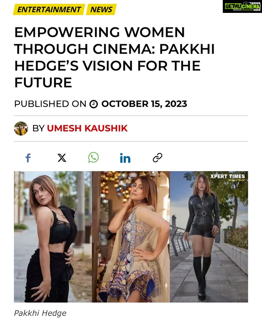 Pakhi Hegde Instagram - Empowering Women Through Cinema Pakkhi Hedge's Vision for the Future @pakkhihegde Exclusive by @artistumeshkaushik Read here : https://xperttimes.com/empowering-women-through-cinema-pakkhi-hedges-vision-for-the-future/ #pakkhihegde #interview #xperttimes