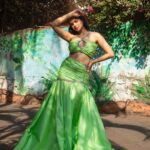 Palak Sindhwani Instagram - Surrender is the word for June!✨ . . Captured by - @artographybysagar HMU - @shine_and_shadow_ Styled by: @styleitupbyaashna Outfit by: @mona_fashion_studio07 . . #postoftheday #fyp #outdoorshoot #neon #instamood #palaksindhwani