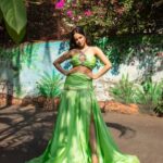 Palak Sindhwani Instagram - She must be a mermaid in her past life because she has no fear of depths but a great fear of shallow living..🧜‍♀️💚✨ . . Captured by - @artographybysagar HMU - @shine_and_shadow_ Styled by: @styleitupbyaashna Outfit by: @mona_fashion_studio07 . . #postoftheday #instamood #mermaid #ootd #shoot #fyp #neongreen #palaksindhwani