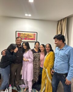 Palak Sindhwani Instagram - **Special Post**

These pictures can’t do justice to what I felt when I visited my mama’s place (maternal uncle) after 5 years, So many beautiful memories came rushing back! ❤️

From Daydreaming about Mumbai and films with @aarushi_batra27 to finally being here and to be able to pursue my dreams, It’s been a beautiful journey and I’m so grateful for every single phase till now. 🥹✨

I’ve immense love for them and the same for you..Thank you for being my extended family, Love you all! ♾️

PS - New Vlog is out on my YouTube Channel, Watch it to know more about my visit! 🦋
.
.
#postoftheday #familytime #love #siblings #engagement #trip #instamood #fyp #explore #palaksindhwani #blessed