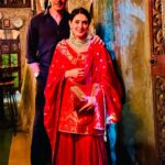 Pankhuri Awasthy Rode Instagram – Karwachauth 2023 ♥️

#karwachauth #love #rodeway #rodelife #2023 
#dinner #fasting #redsuit #redandblack #royal