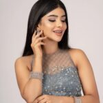 Pavithra Lakshmi Instagram - Unthan Kai veesidum poi jaadai ennai🩵🫶 Wearing @sameenasofficial Jewellery @new_ideas_fashions Mua @anushyaa_mua Shot by @shotsbyyoga