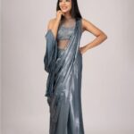 Pavithra Lakshmi Instagram - Just Like your glazed cuppycake🩵 Wearing @sameenasofficial Jewellery @new_ideas_fashions Mua @anushyaa_mua Shot by @shotsbyyoga
